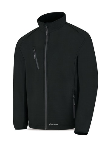 Cazadora Softshell triple lámina modelo Cuarzo Negro