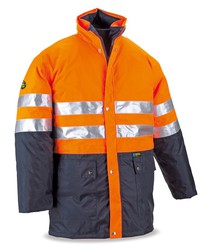 288-PKFN Mix PARKA FLUO TRIPLE USO NARANJA/AZUL