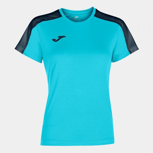 Academy T-Shirt Fluor Turquoise-Dark Navy S/S