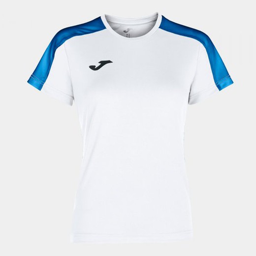 Academy T-Shirt White-Royal S/S