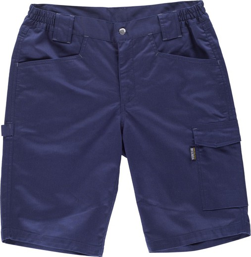 Two-way stretch bermuda shorts, multi-pocket and marine details combined