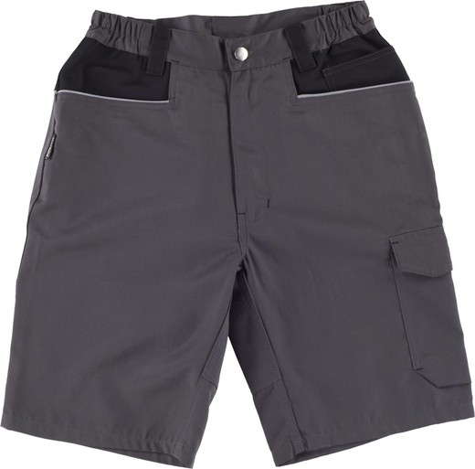 Bermuda multi-poches avec renfort dans le col Dark Grey Black