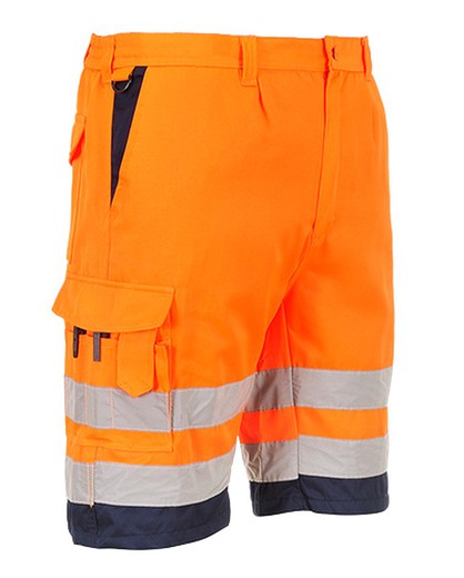 Warnschutz-Shorts aus Polyester-Baumwolle