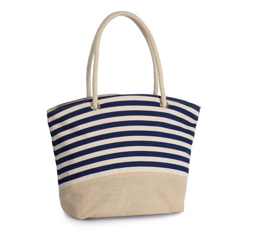 Jute Shopping Bag Sailor Style
