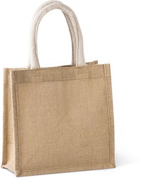 Bolsa Estilo Cesta De Tela De Yute, Modelo Pequeño