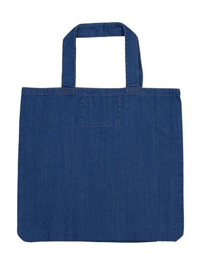 Organic shopping bag Denim long handle unisex