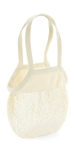 Organic cotton net shopper bag