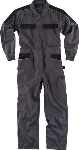 Operatore subacqueo multi-tasca con rinforzo colletto grigio scuro nero