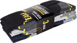 Socks pack 3 pairs Elasticated instep and ankle 3 colors Black Navy Light Gray