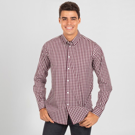 Camisa Hombre Marco Slim Fit Vichy Cuadro