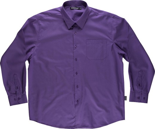 Long-sleeved shirt with a chest bag Purple