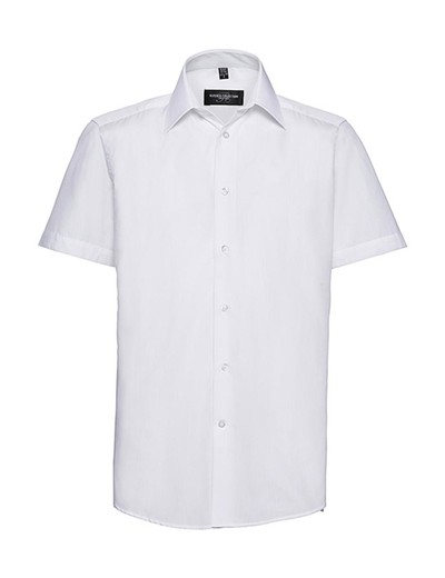 Chemise popeline manches courtes homme