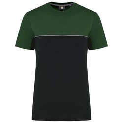 Camiseta bicolor ecorresponsable manga corta - Unisex