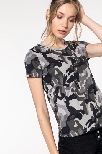 Camouflage T-shirt Woman
