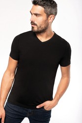 T-shirt avec col en V élasthanne Homme