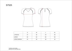 Camiseta deporte de mujer manga Turquesa — Maxport Vestuario Laboral