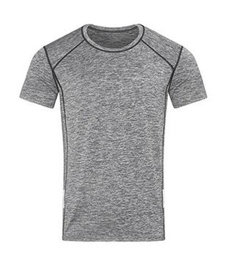 Refletir camiseta esportiva masculina reciclada