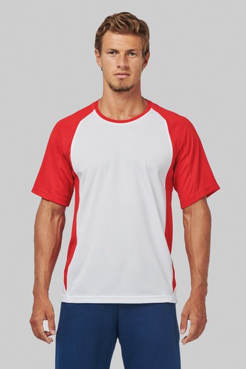 TWO-COLOR SPORT SLEEVELESS T-SHIRT