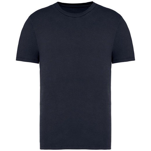 Eco-friendly unisex washed effect t-shirt