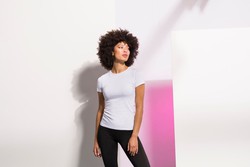 T-shirt à col rond Feel Good pour femme