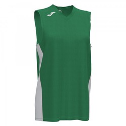 T-Shirt Cancha Iii Vert-Blanc Sans Manches