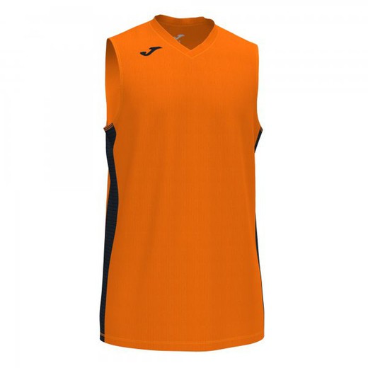 Cancha Iii T-Shirt Orange-Black Sleeveless