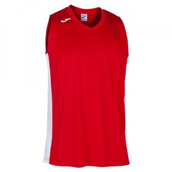 T-Shirt Cancha Iii Rouge-Blanc Sans Manches