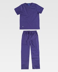 Veste en tissu élastique violet