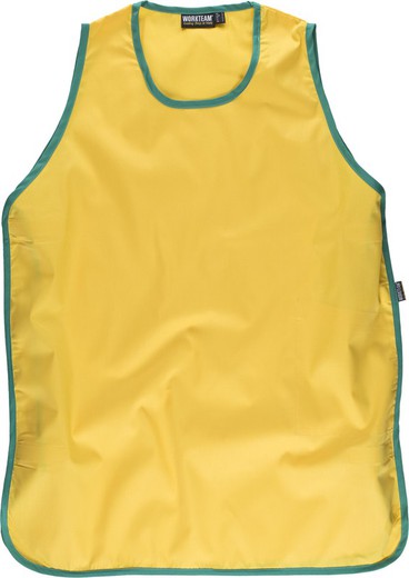 Two-color chasuble with velcro side adjustments Yellow