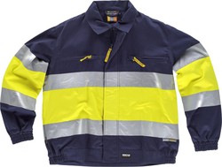 Casaco combinado com fecho de correr, 2 fitas AV Navy Yellow AV