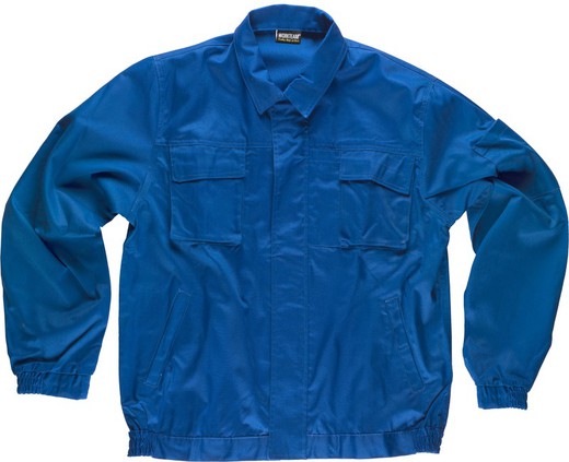 Zip-up jacket with 2 triple stitching hostess Stewardess