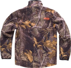 Combination softshell jacket with two side pockets and 2 chest