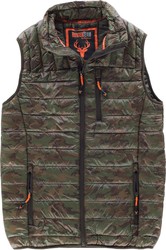 Padded vest, with 2 side pockets Camouflage Brown