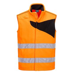 Chaleco de calor de polar, de alta visibilidad, PW2 Hi-Vis