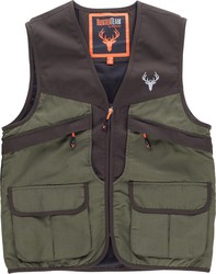 Multi-pocket vest, combined Hunting Green / Brown