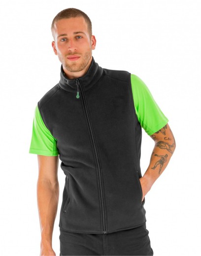 Recycled thermal fleece vest