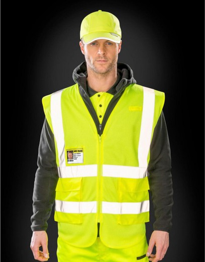 Executive cool mesh safety vest