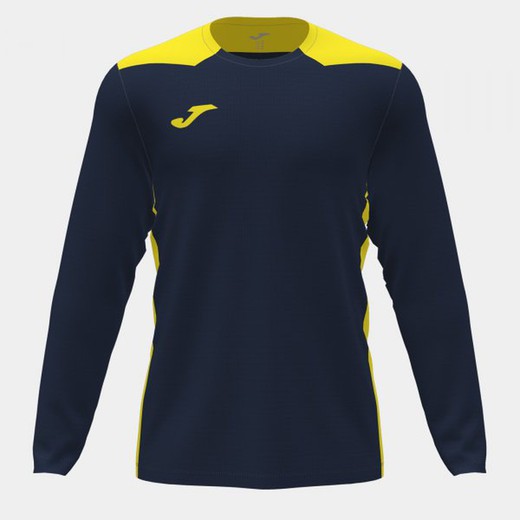Championship Vi Long Sleeve T-Shirt Navy Fluor Yellow