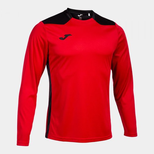Championship Vi Long Sleeve T-Shirt Red Black