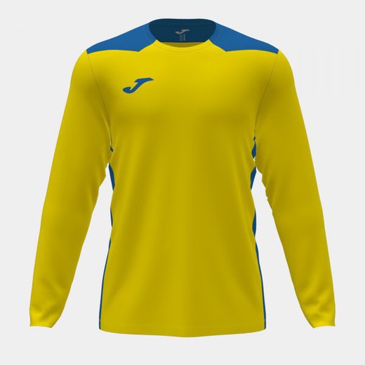 Championship Vi Long Sleeve T-Shirt Yellow-Royal Blue