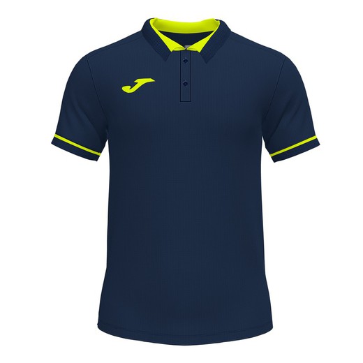 Championship Vi Short Sleeve Polo Navy Fluor Yellow