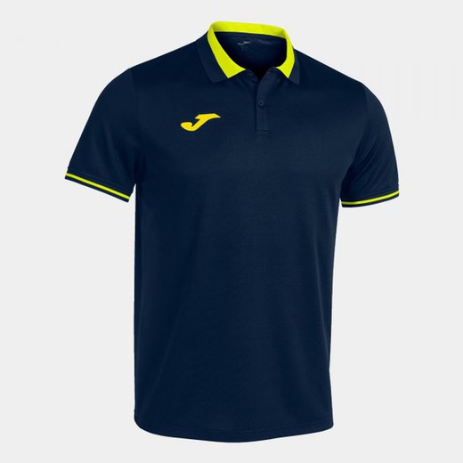 Championship Vi Short Sleeve Polo Navy Yellow