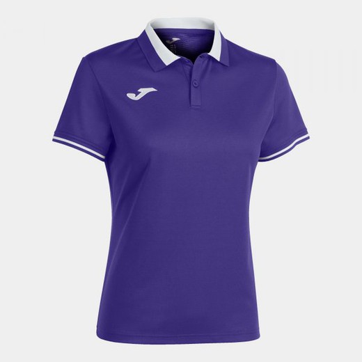 Championship Vi Short Sleeve Polo Purple White