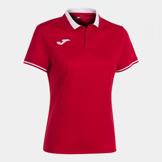 Championship Vi Short Sleeve Polo Red White