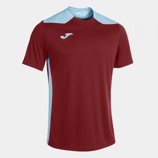 Championship Vi Short Sleeve T-Shirt Burgundy Sky Blue