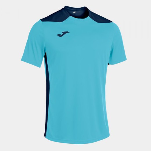 Championship Vi Short Sleeve T-Shirt Fluor Turquoise-Navy