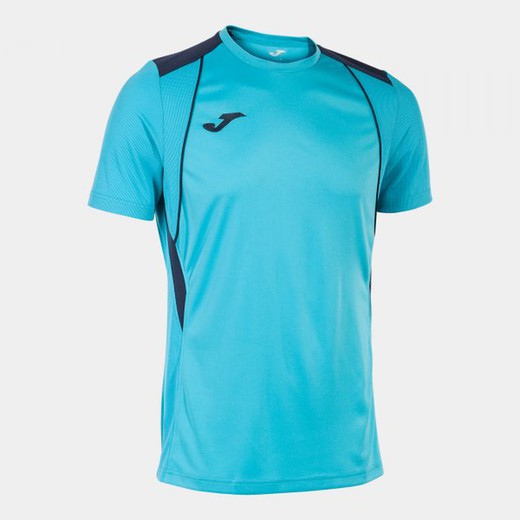Championship Vii Short Sleeve T-Shirt Fluor Turquoise-Navy