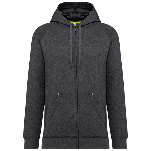 Unisex-kapuzenjacke mit zipper