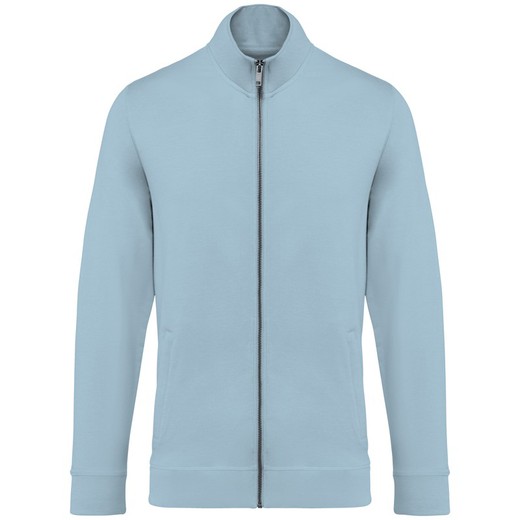 Eco-friendly men's modal full zipped sweatshirt