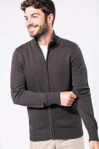 KNITTED JACKET WITH ZIPPER